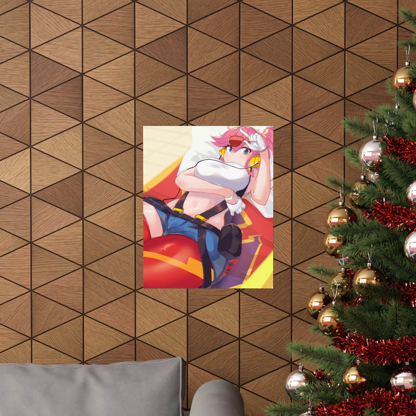 Promare Anime Poster - Aina Wall Art Print - Manga Decor - Premium Matte Vertical Poster