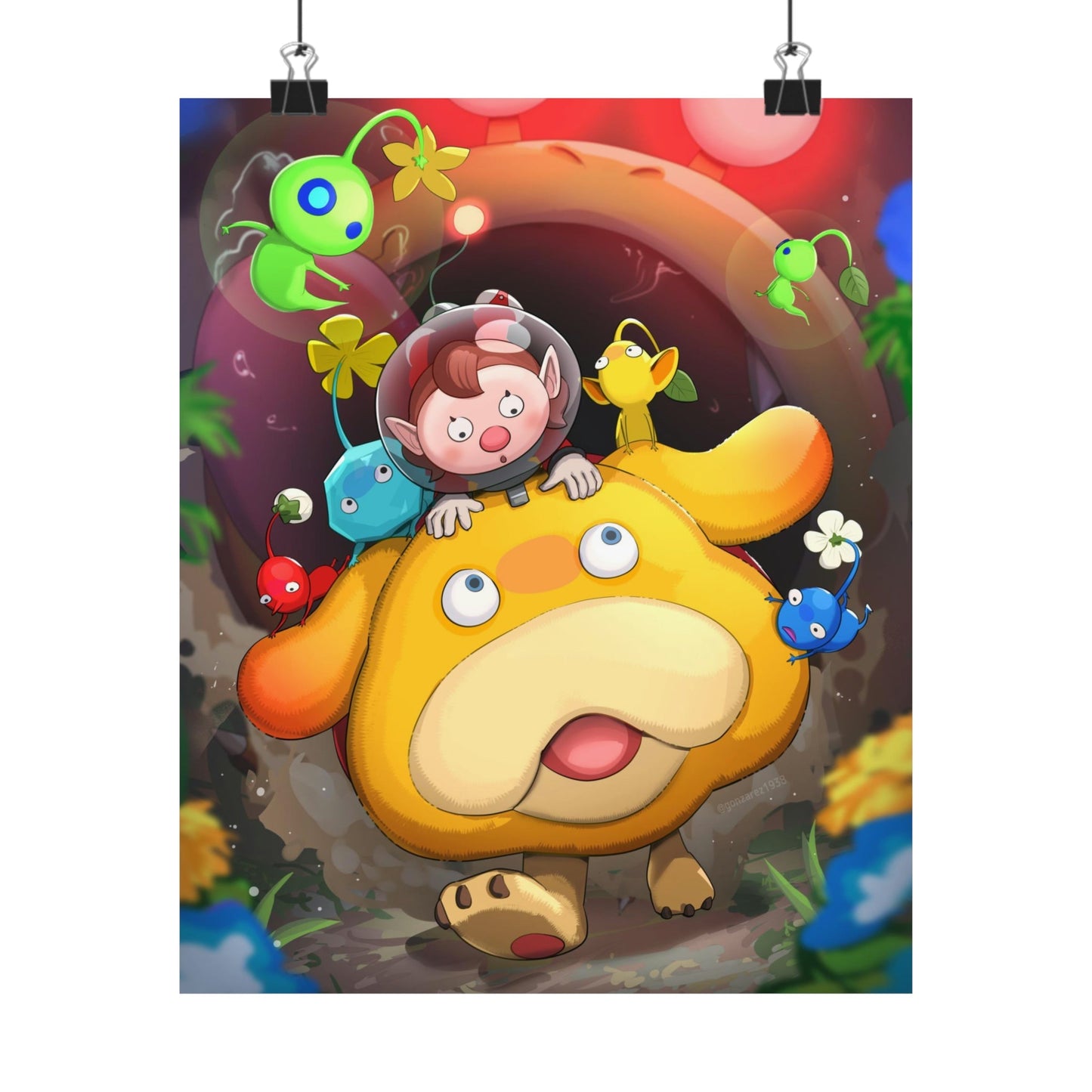 Pikmin Poster - Gaming Decor Wall Art - Premium Matte Vertical Poster