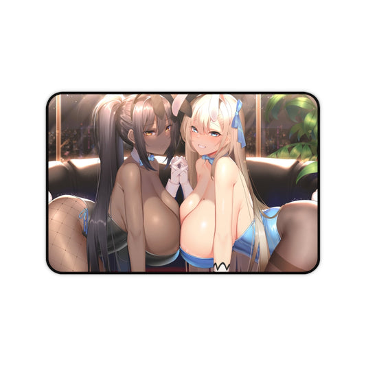 Blue Archive Mousepad - Big Boobs Bunny Girl Waifus Large Desk Mat - Ecchi Playmat