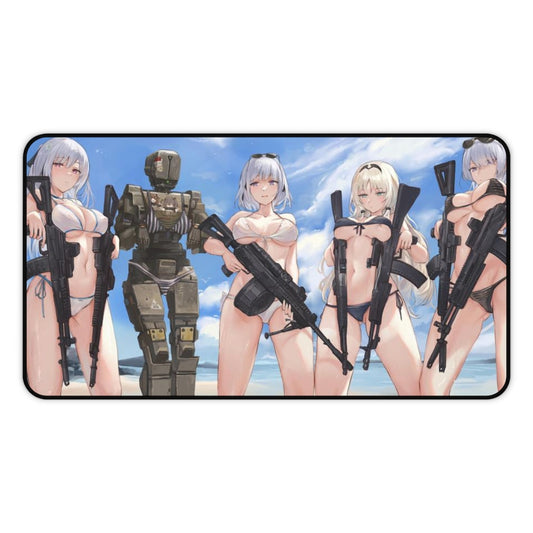 Girls Frontline Ecchi Mousepad - Bikini Waifus Large Desk Mat - Playmat - Girls With Guns