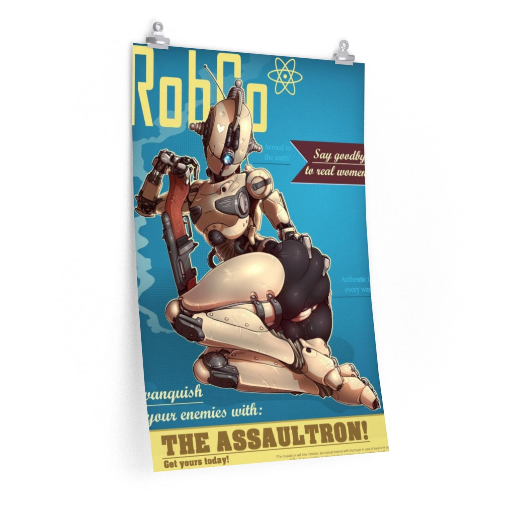 Assaultron Fallout Sexy Poster - Lewd Premium Matte Vertical Poster - Adult Wall Art