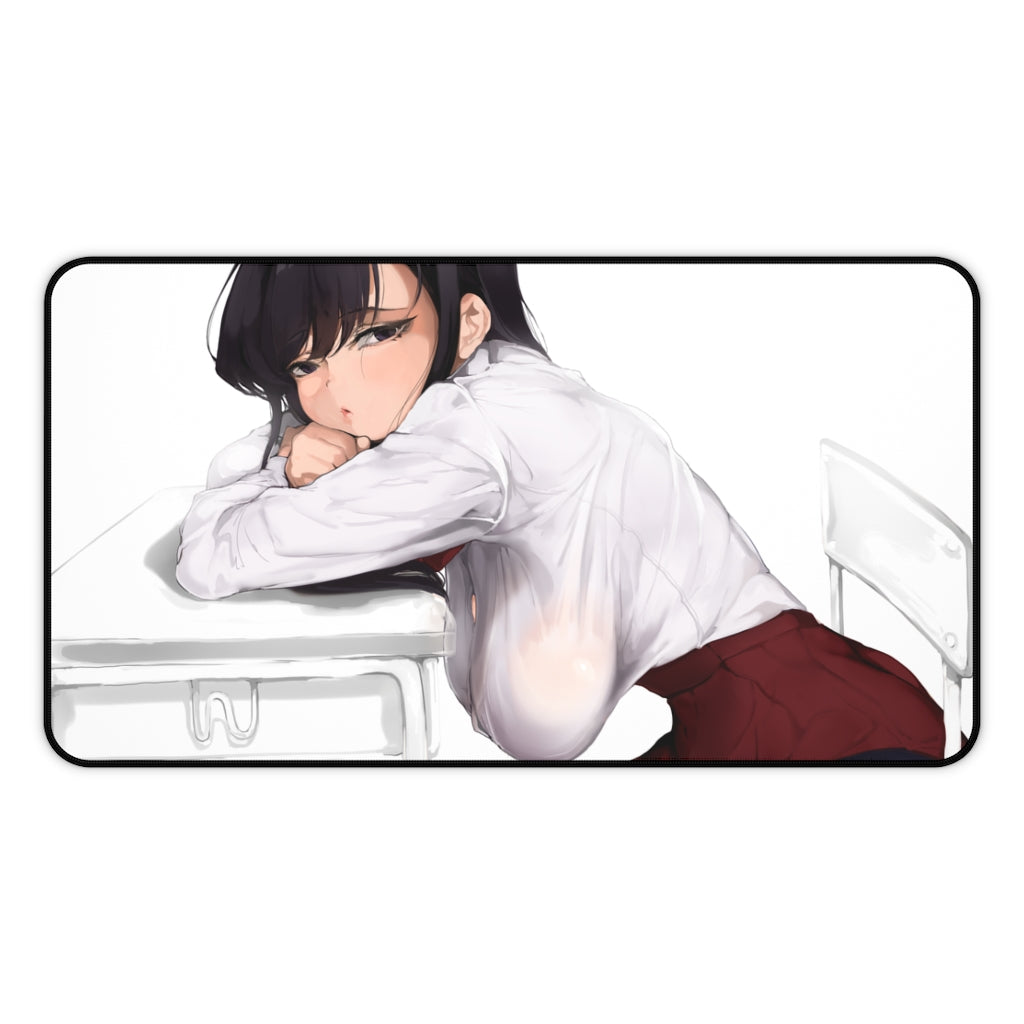 Komi San Sexy Mousepad - Anime Tits Komi Can't Communicate Ecchi Desk Mat - Boobs Playmat