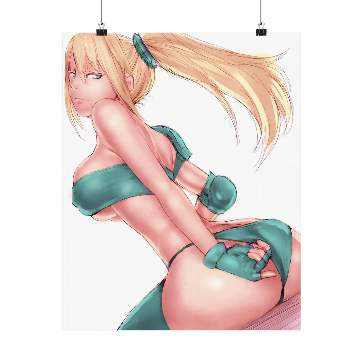 Sexy Samus Aran Metroid Poster - Lewd Premium Matte Vertical Poster - Adult Wall Art