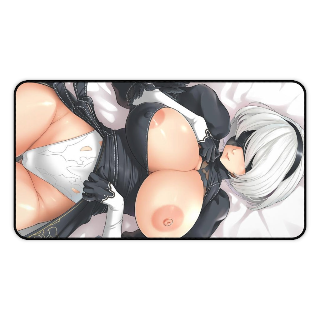 Nier Automata Sexy Mousepad - 2B Nude Girl Boobs Desk Mat - Gaming Playmat