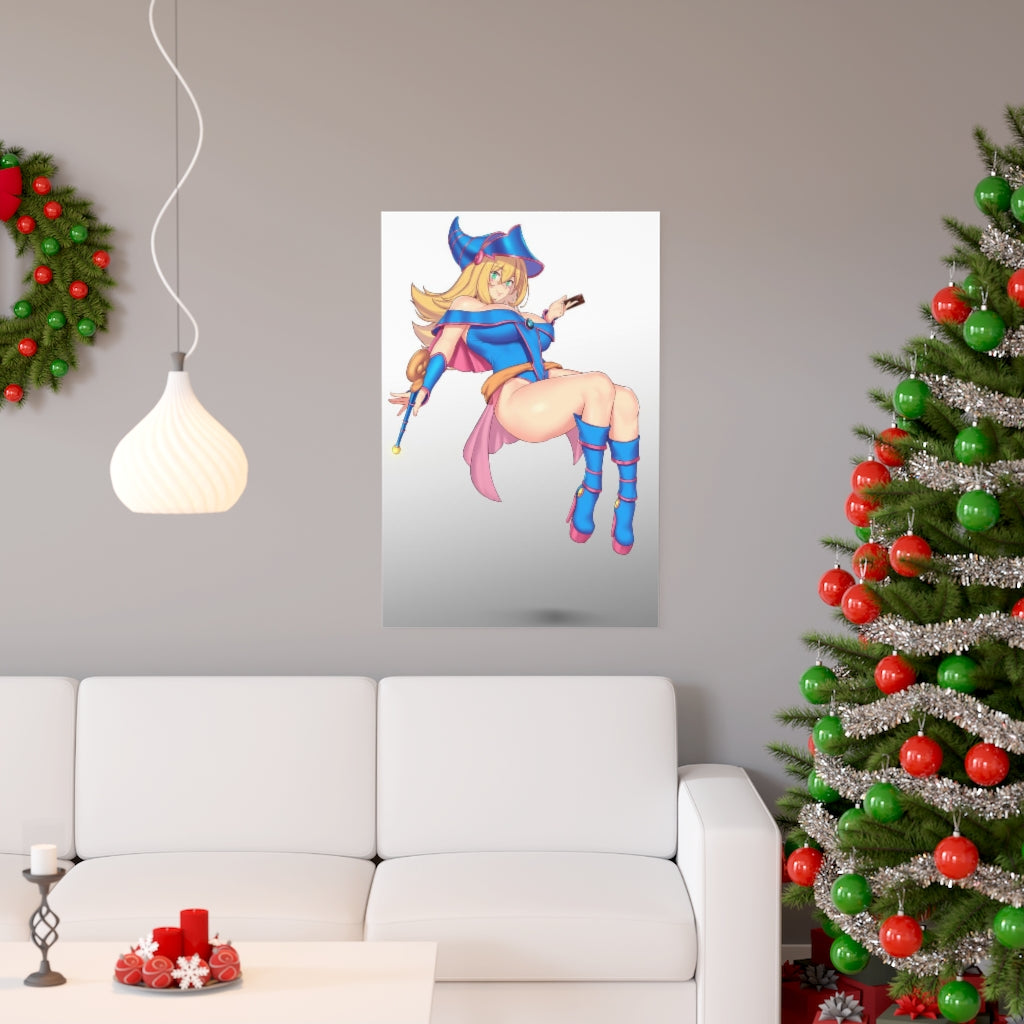 Thicc Dark Magician Girl YuGiOh Ecchi Poster - Lewd Premium Matte Vertical Poster - Adult Wall Art