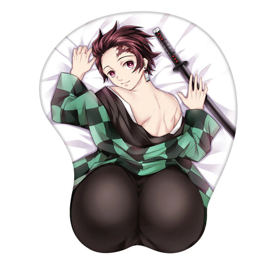 3D Butt Mousepad - Demon Slayer Tanjiro Kamado Thick Ass Mouse Pad Husbando