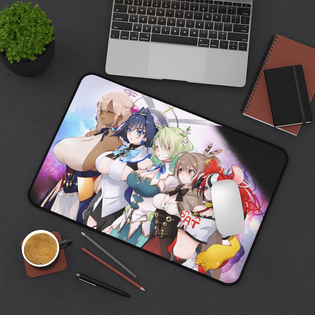 Hololive Boobs Size Bust Chart Desk Mat - Non Slip Mousepad