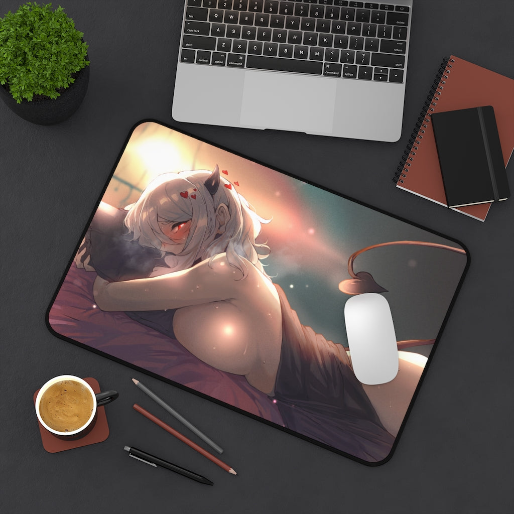 Helltaker Ecchi Mousepad - Big Boobs Modeus Large Desk Mat - Playmat