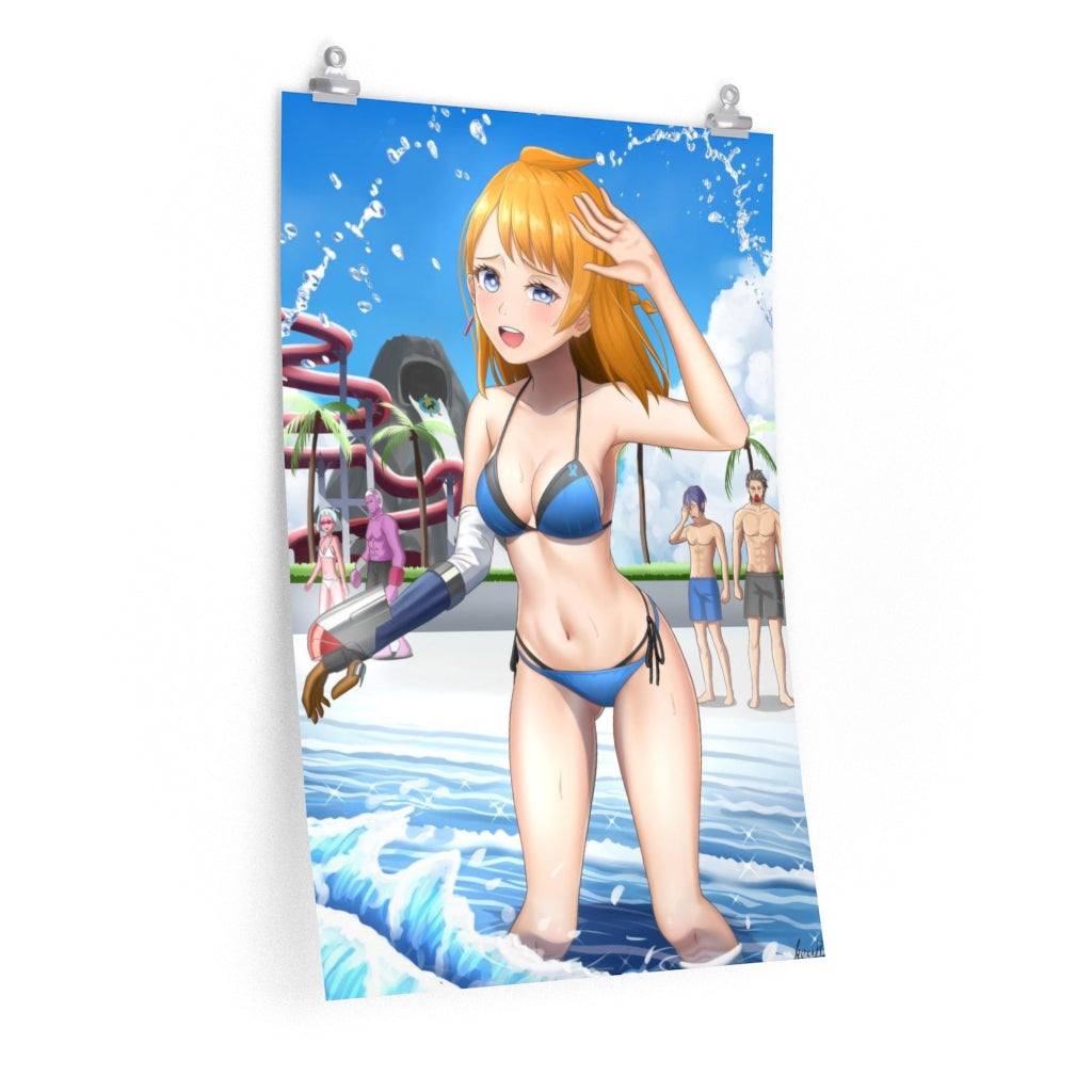 Natsume Bikini Decadence Poster - Lewd Premium Matte Vertical Poster - Adult Wall Art