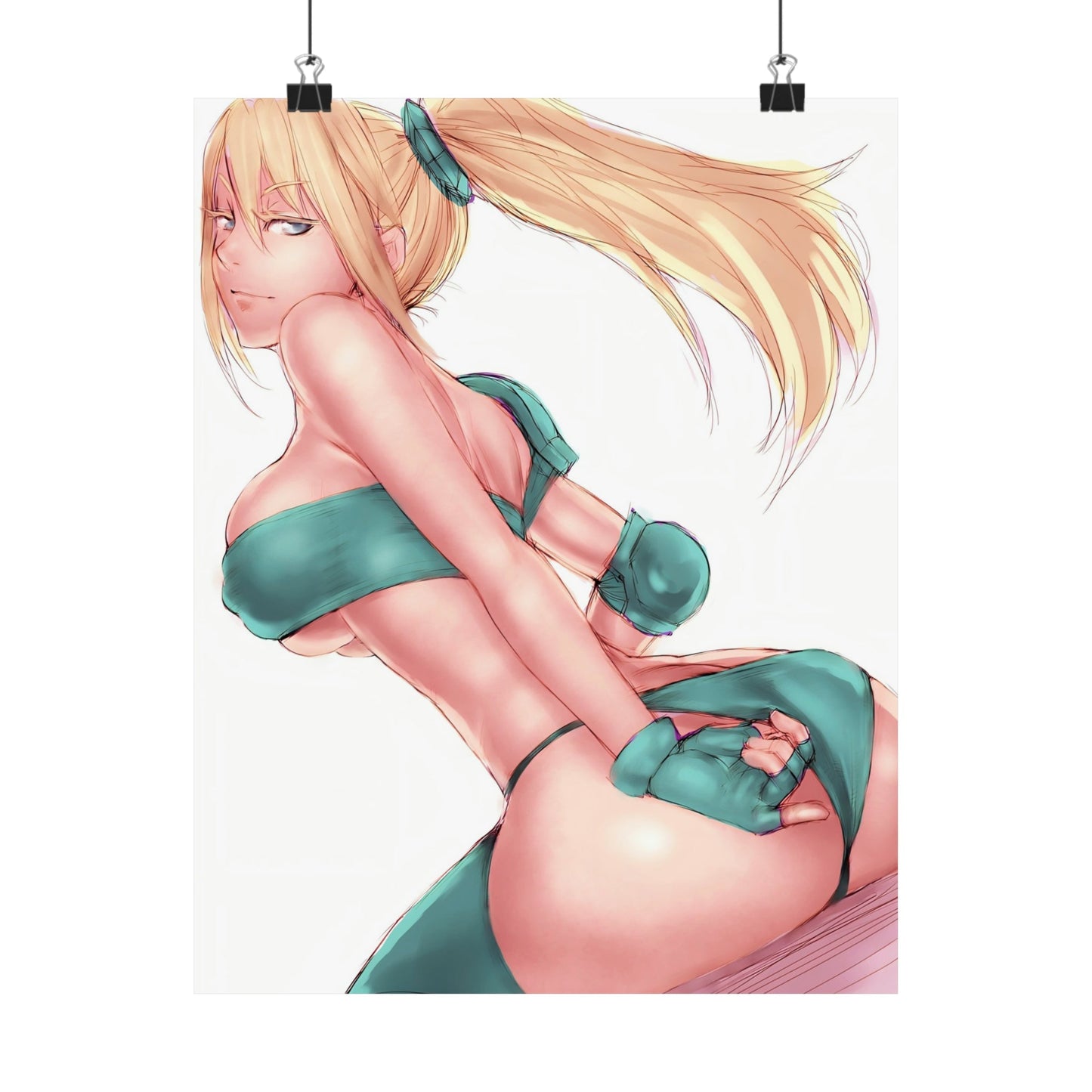 Sexy Samus Aran Metroid Poster - Lewd Premium Matte Vertical Poster - Adult Wall Art