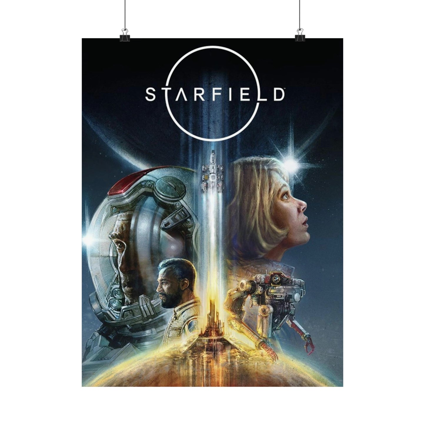 Starfield Cover Poster - Gaming Decor Wall Art - Premium Matte Vertical Poster -  Sci Fi Art Gift