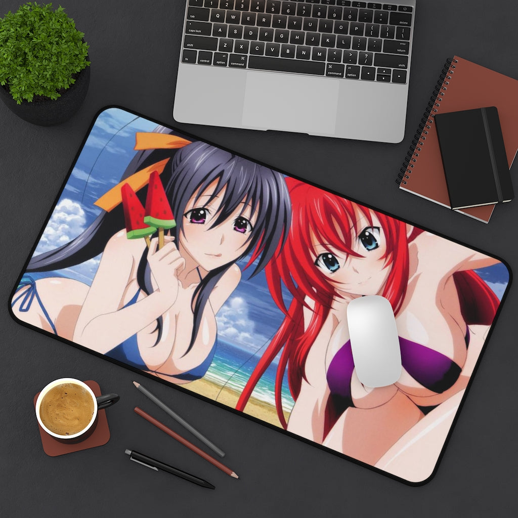 High School Dxd Sexy Mousepad - Big Bikini Boobs Rias Gremory And Akeno Himejima Ecchi Desk Mat - Highschool Dxd Playmat