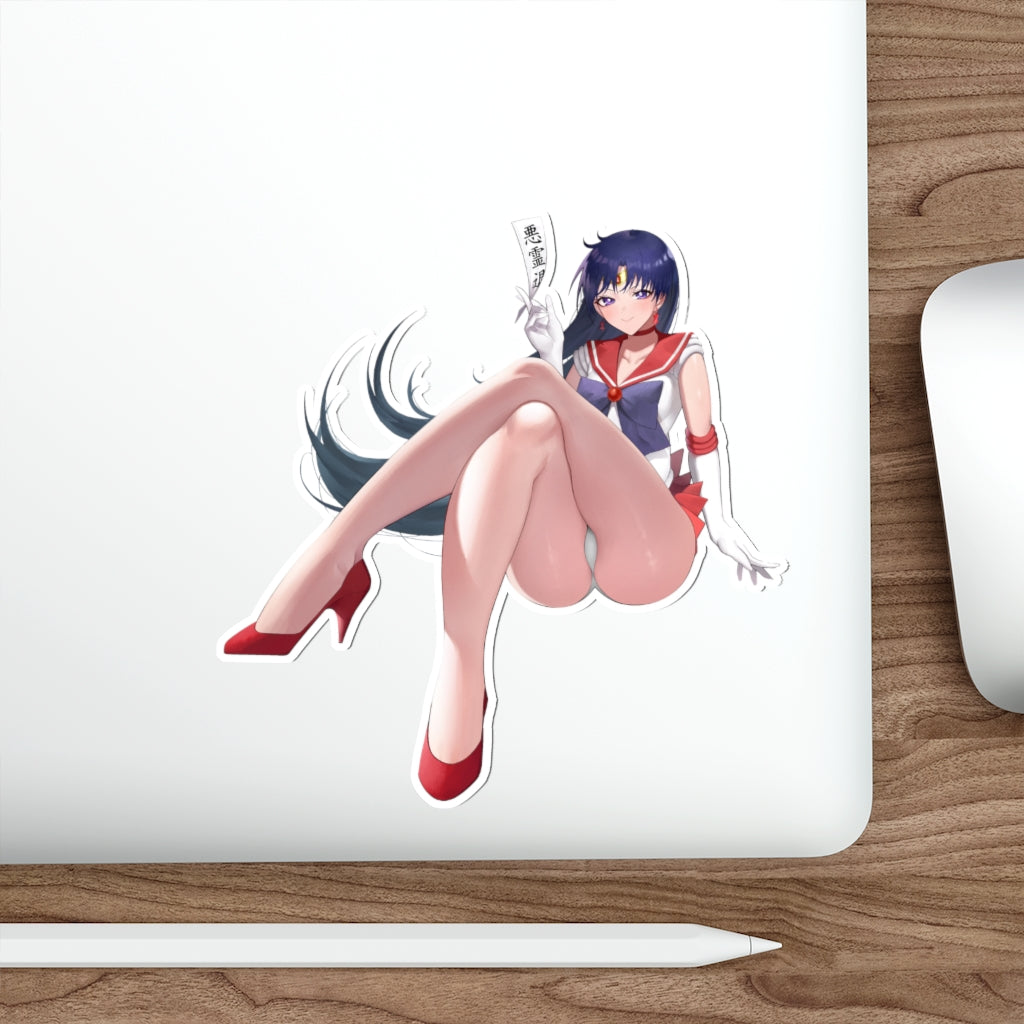 Sailor Mars Sexy Legs Rei Hino Waterproof Sticker - Ecchi Vinyl Decal