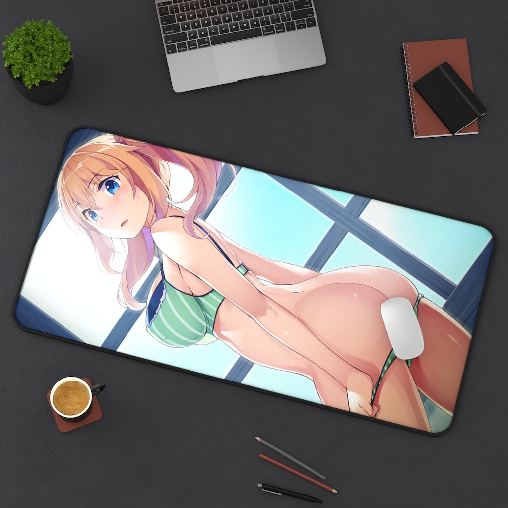 Under One Wing Sexy Mousepad - Sasaki Kazusa Ecchi Desk Mat - Gaming Playmat