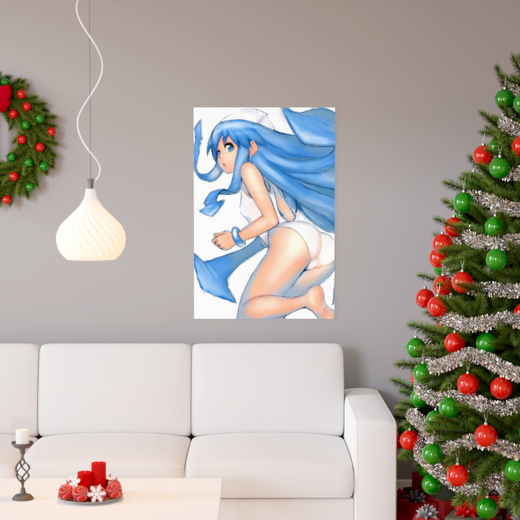 Ikamusume Shinryaku Ikamusume Poster - Lewd Premium Matte Vertical Poster - Adult Wall Art