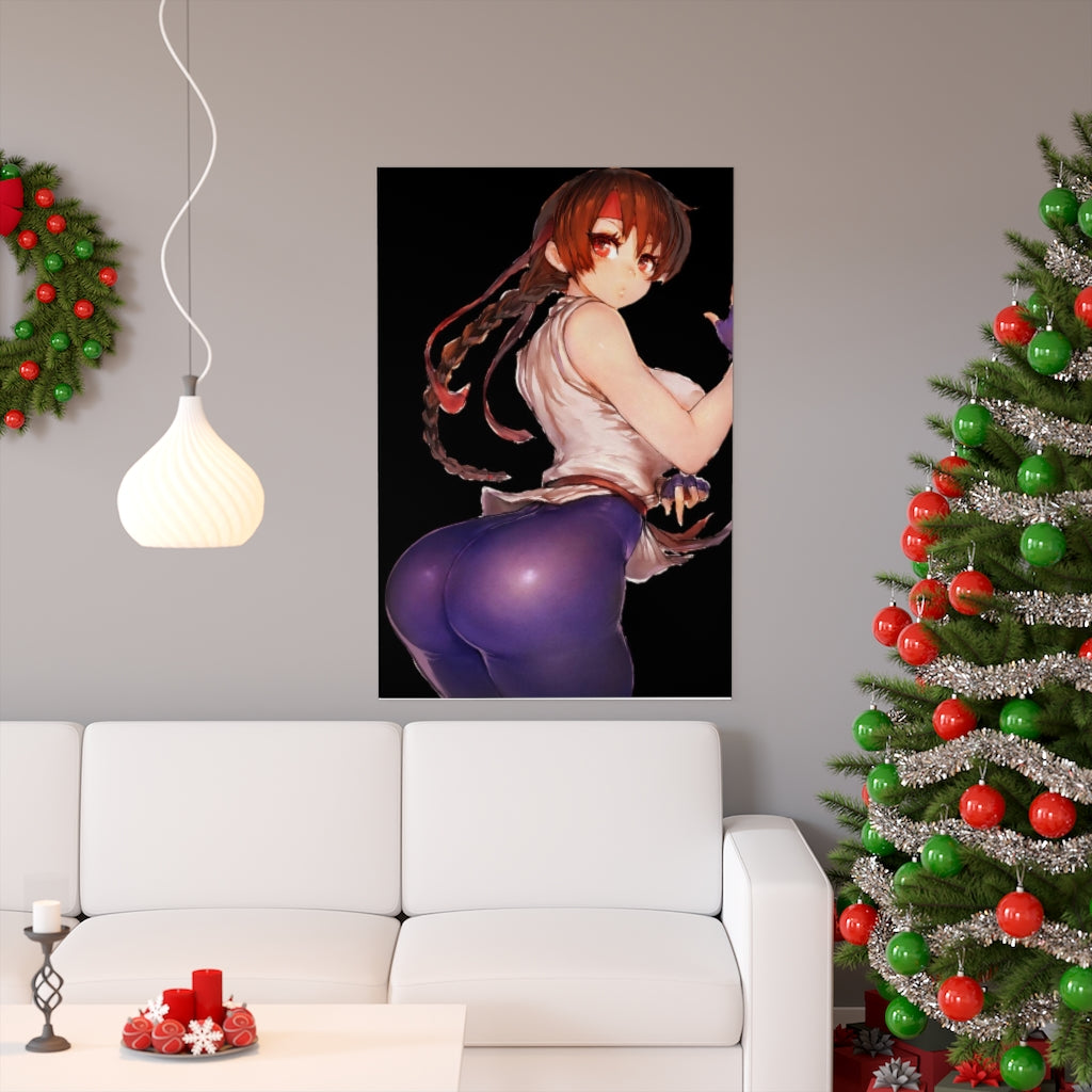 Yuri Sakazaki The King Of Fighters Poster - Lewd Premium Matte Vertical Poster - Adult Wall Art