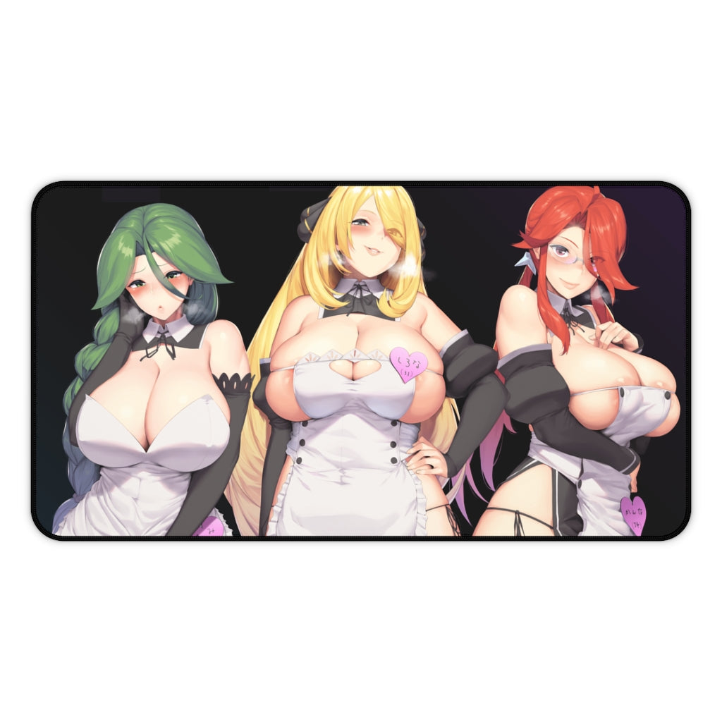 Sexy Pokemon MILFs Desk Mat - Big Waifu Tits Mousepad