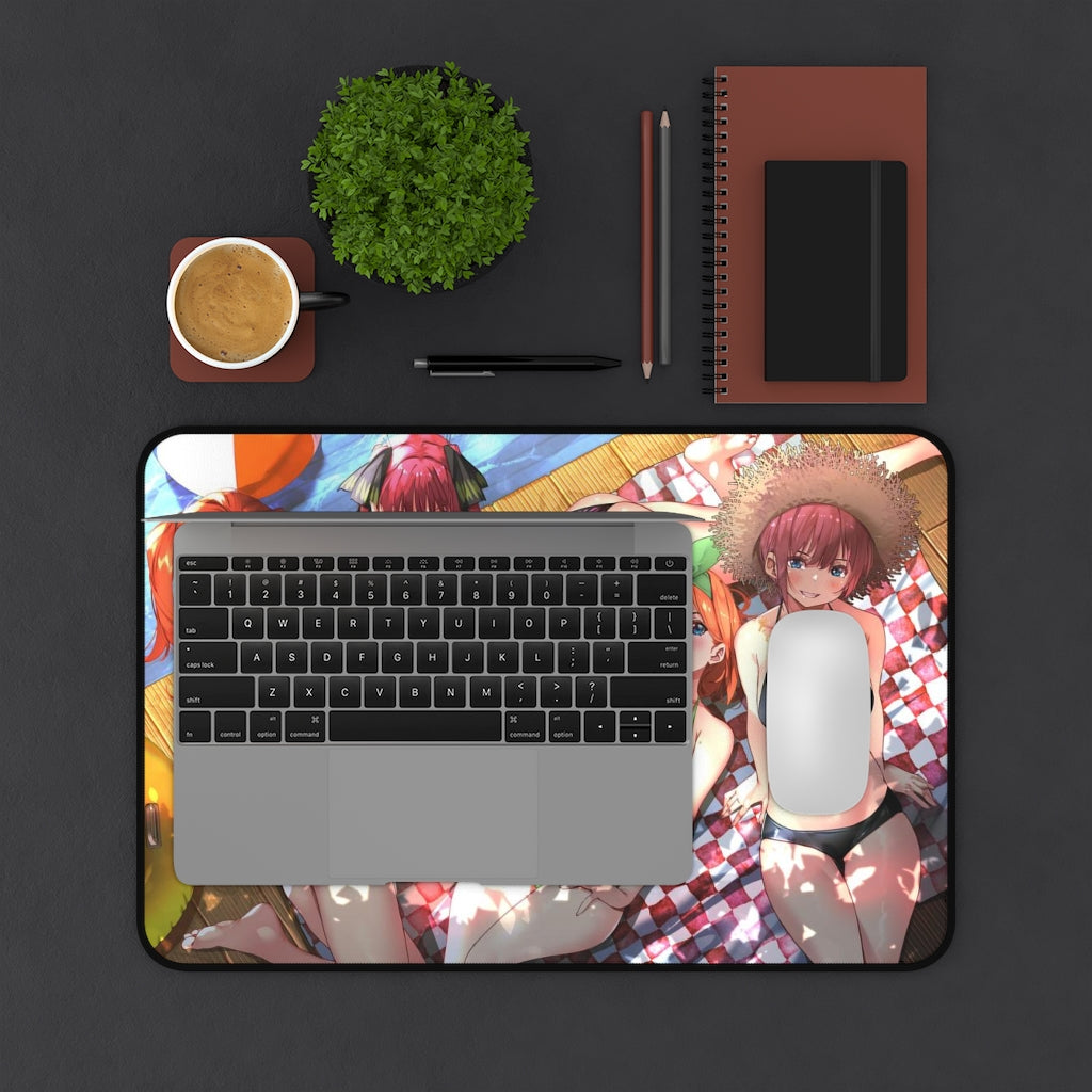 The Quintessential Quintuplets Mousepad - Bikini Sisters Large Ecchi Desk Mat - Kawaii Mouse Pad