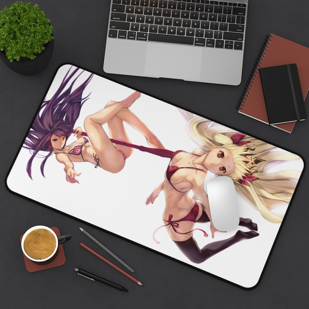 Fate Grand Order Ecchi Mousepad - Bikini Scathach And Ereshkigal Desk Mat - FGO Playmat