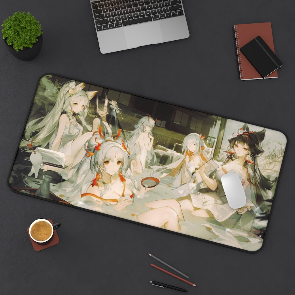 Onmyoji Sexy Mousepad - Onsen Waifus Gaming Desk Mat - Ecchi Playmat