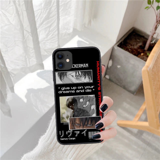 Attack on Titan phone Case For iPhone -  Anime iPhone high quality Case