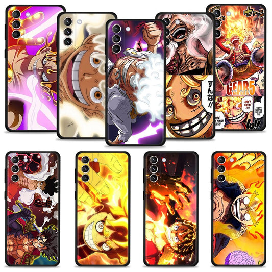 One Piece Samsung phone case | Gear 5 Luffy Phone case | Joy boy Phone case | Anime Samsung phone case Luffy and the Straw hats