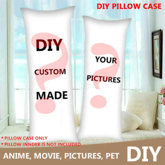 Custom made Large Body Pillowcase - Various Sizes Hugging Pillow -  2 Sides print  - Large Hugging pillow