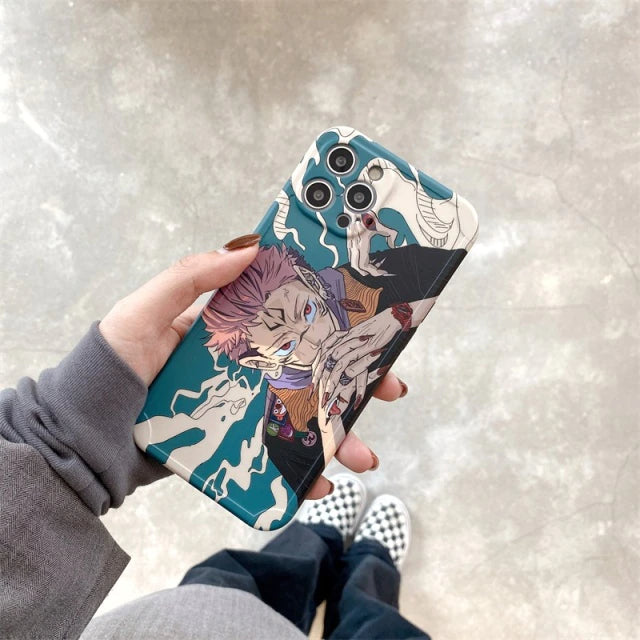 Anime Jujutsu Kaisen Yuji Itadori Fushiguro Megumi Phone Case For iPhone
