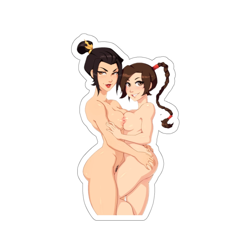 Nude Azula and Ty Lee Waterproof Sticker - Ecchi Avatar the Last Airbender Vinyl Car Decal