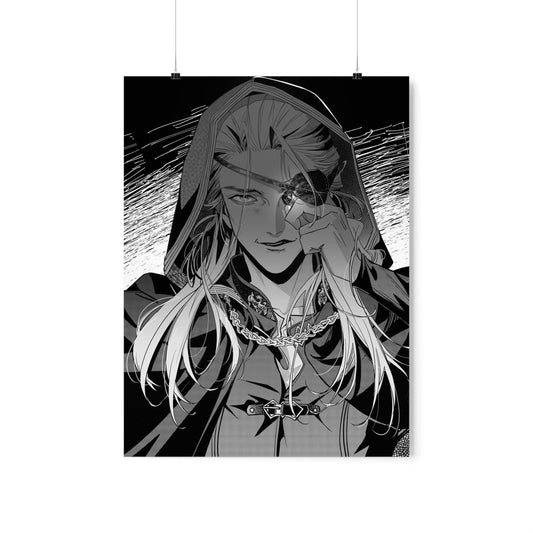 Aemond Targaryen Poster - House of the Dragon Wall Art - Game of Thrones Anime Manga Poster