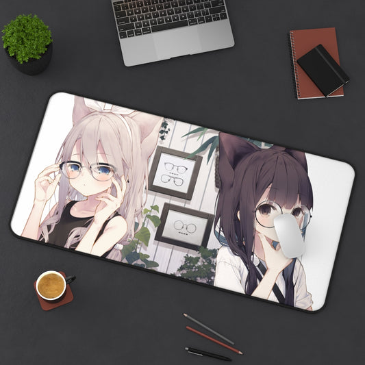 Kawai Anime Girls Mouse Pads - Smart & Sweet - The Mouse Pads Ninja 31" × 15.5" Home Decor