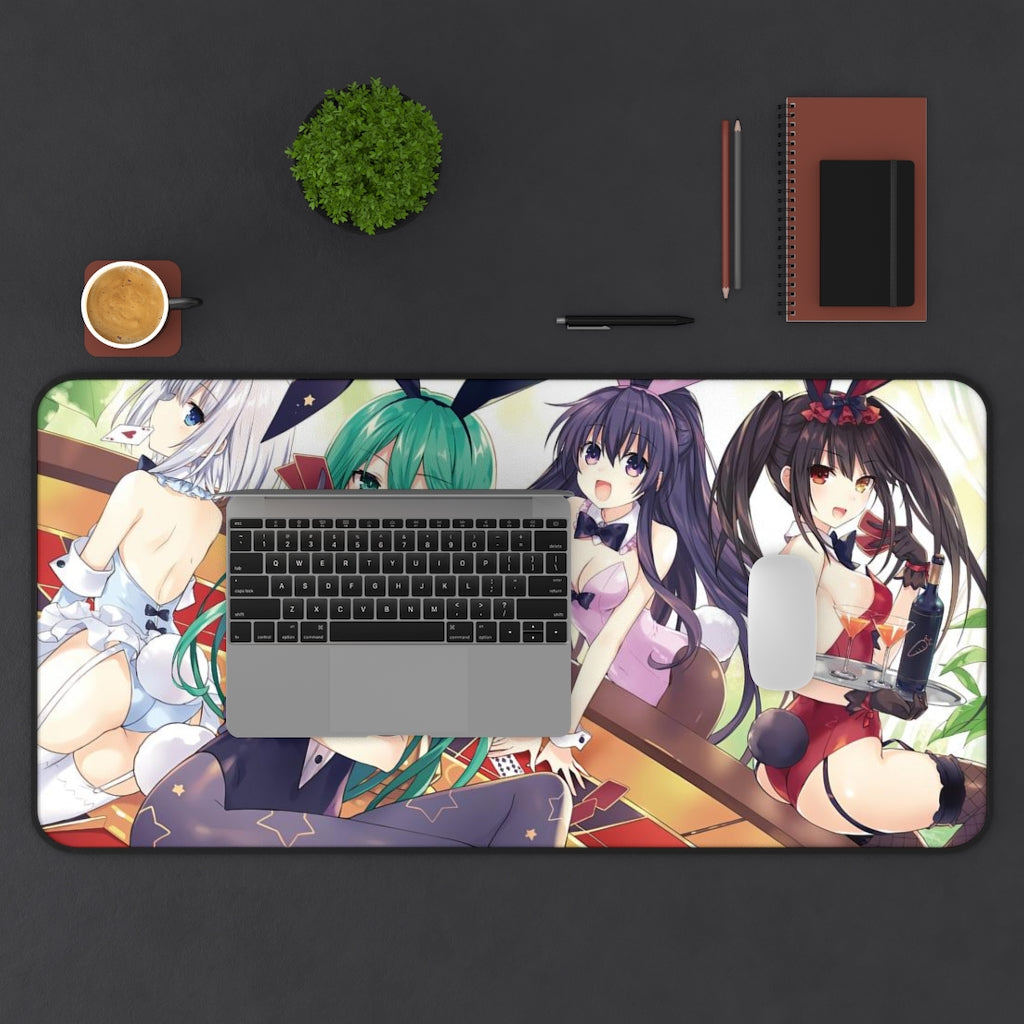 Date A Live Sexy Mousepad - Bunny Girl Waifus Desk Mat - Ecchi Playmat