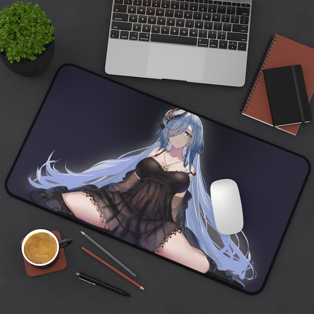 Shenhe Sexy Night Gown Genshin Impact Desk Mat - Non Slip Gaming Mousepad