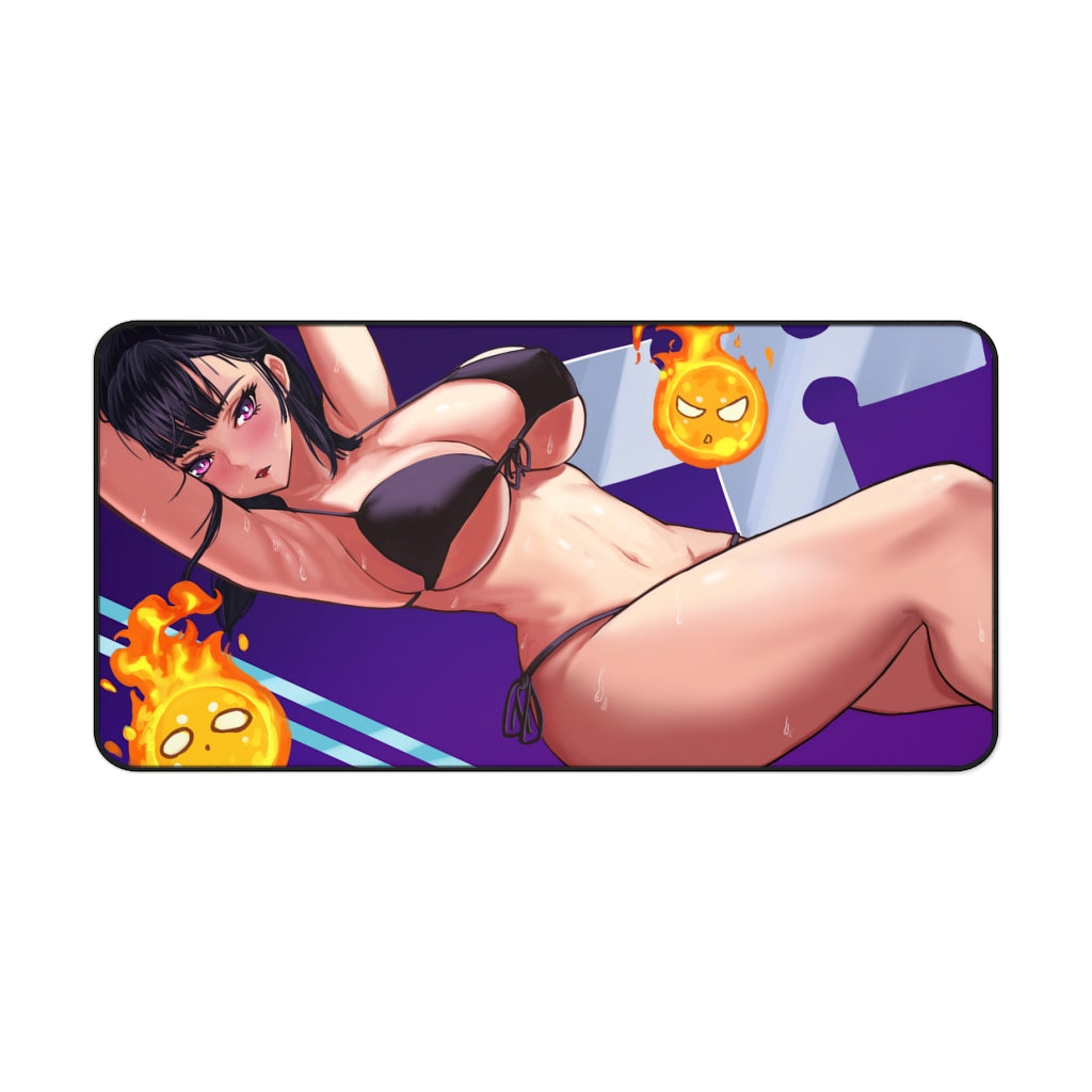 Fire Force Maki Oze Hot Bikini Gaming Desk Mat - Anime Mousepad - Sexy Girl Playmat