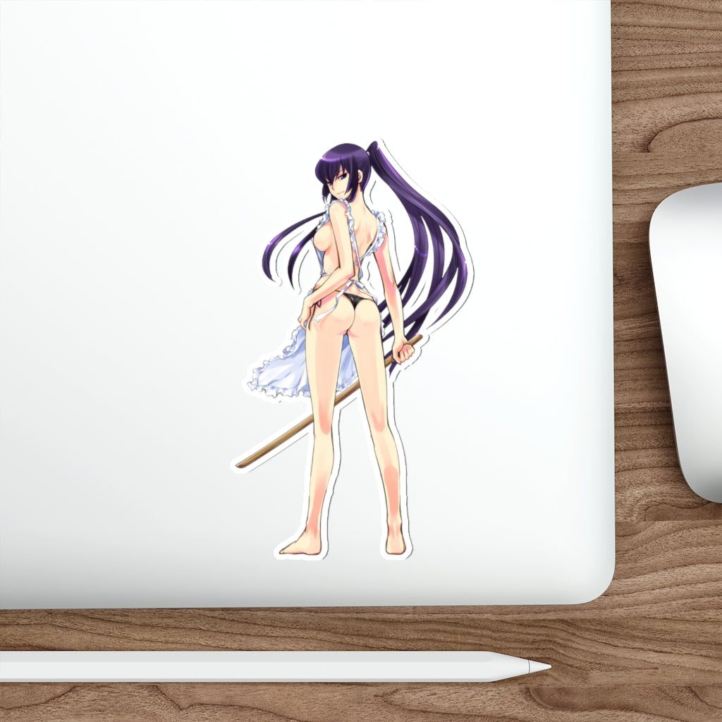 Highschool of the Dead Saeko Busujima Sexy Apron Waterproof Sticker - Ecchi Vinyl Decal