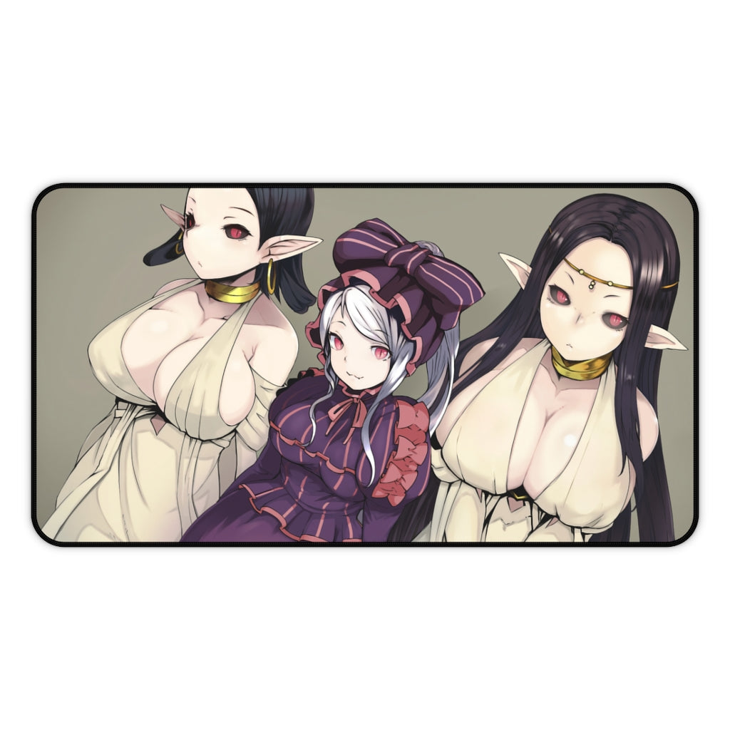 Overlord Shalltear Bloodfallen and Busty Vampire Brides Desk Mat - Non Slip Mousepad