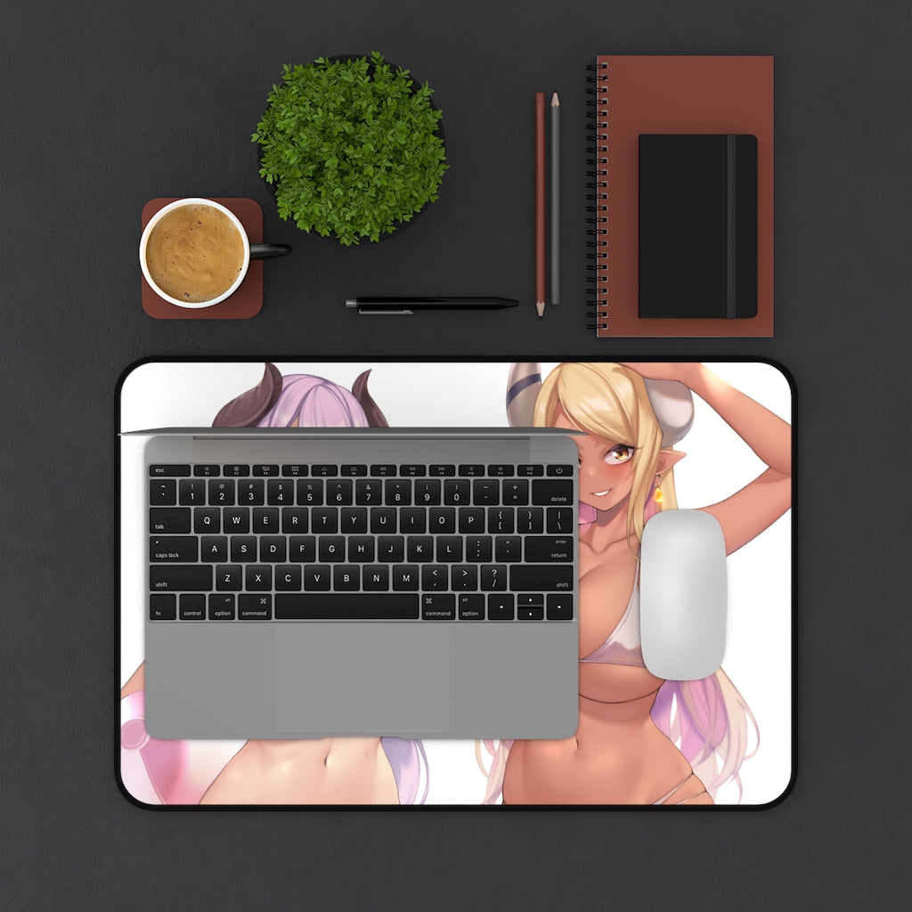 Granblue Fantasy Bikini Boobs Narmaya and Kumbhira Gaming Desk Mat - Anime Mousepad - Sexy Waifus Playmat