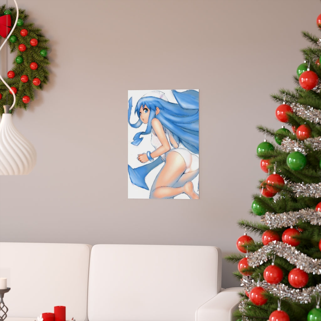 Ikamusume Shinryaku Ikamusume Poster - Lewd Premium Matte Vertical Poster - Adult Wall Art