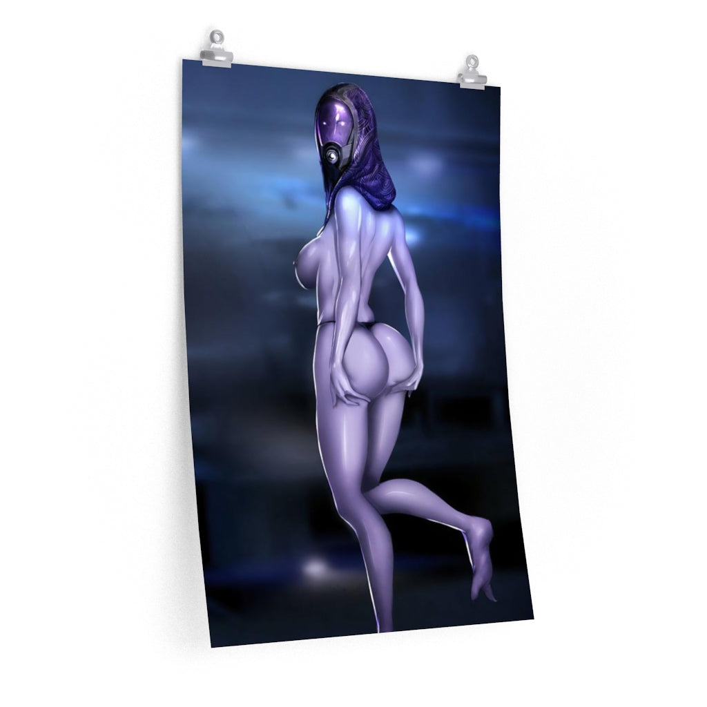 Thick Butt Nude Tali Zorah Mass Effect Ecchi Poster - Lewd Premium Matte Vertical Poster - Adult Wall Art