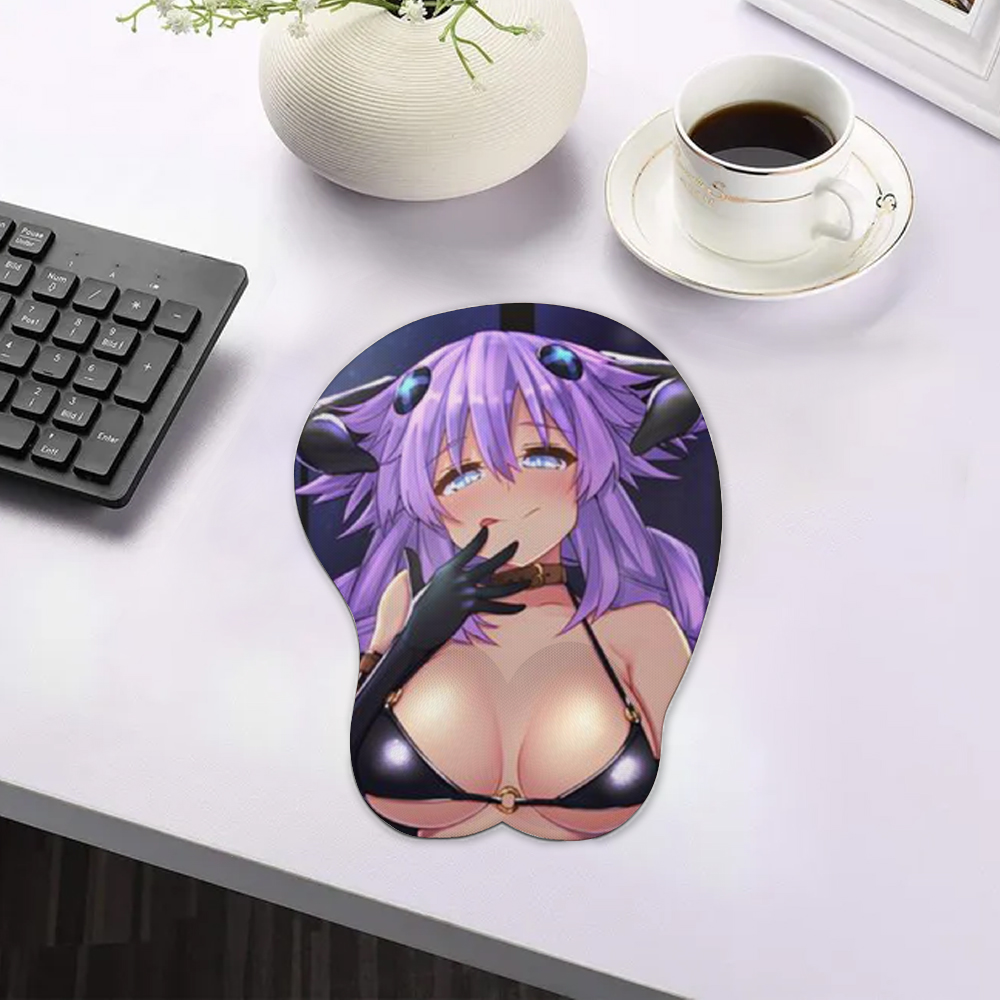 Anime 3D Boobs mousepad with Wrist Rest | Sexy Oppai Mouse pad for PC | Oppai mousepad with wrist support