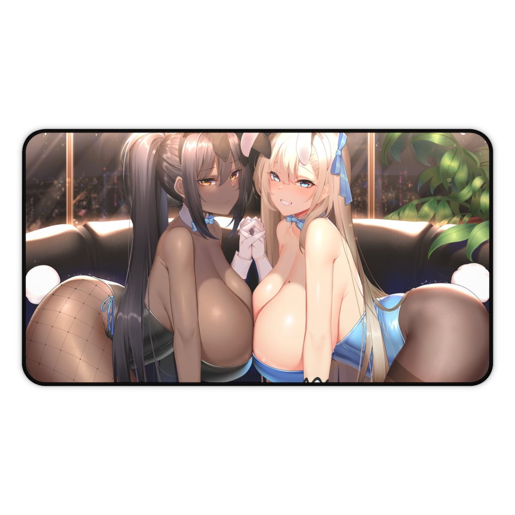 Blue Archive Mousepad - Big Boobs Bunny Girl Waifus Large Desk Mat - Ecchi Playmat