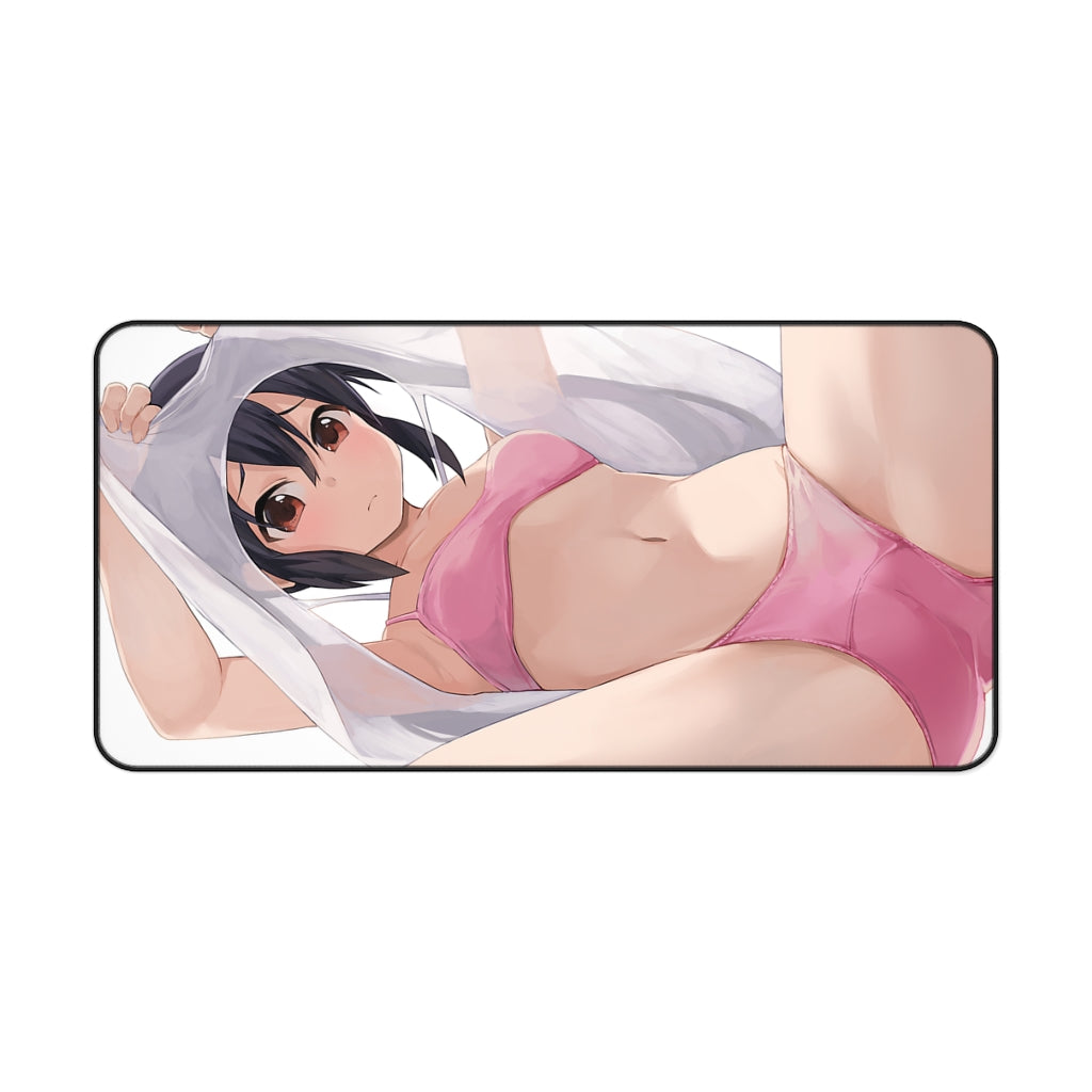 Sexy Lingerie Azusa Nakano K-ON! Desk Mat - Non Slip Mousepad