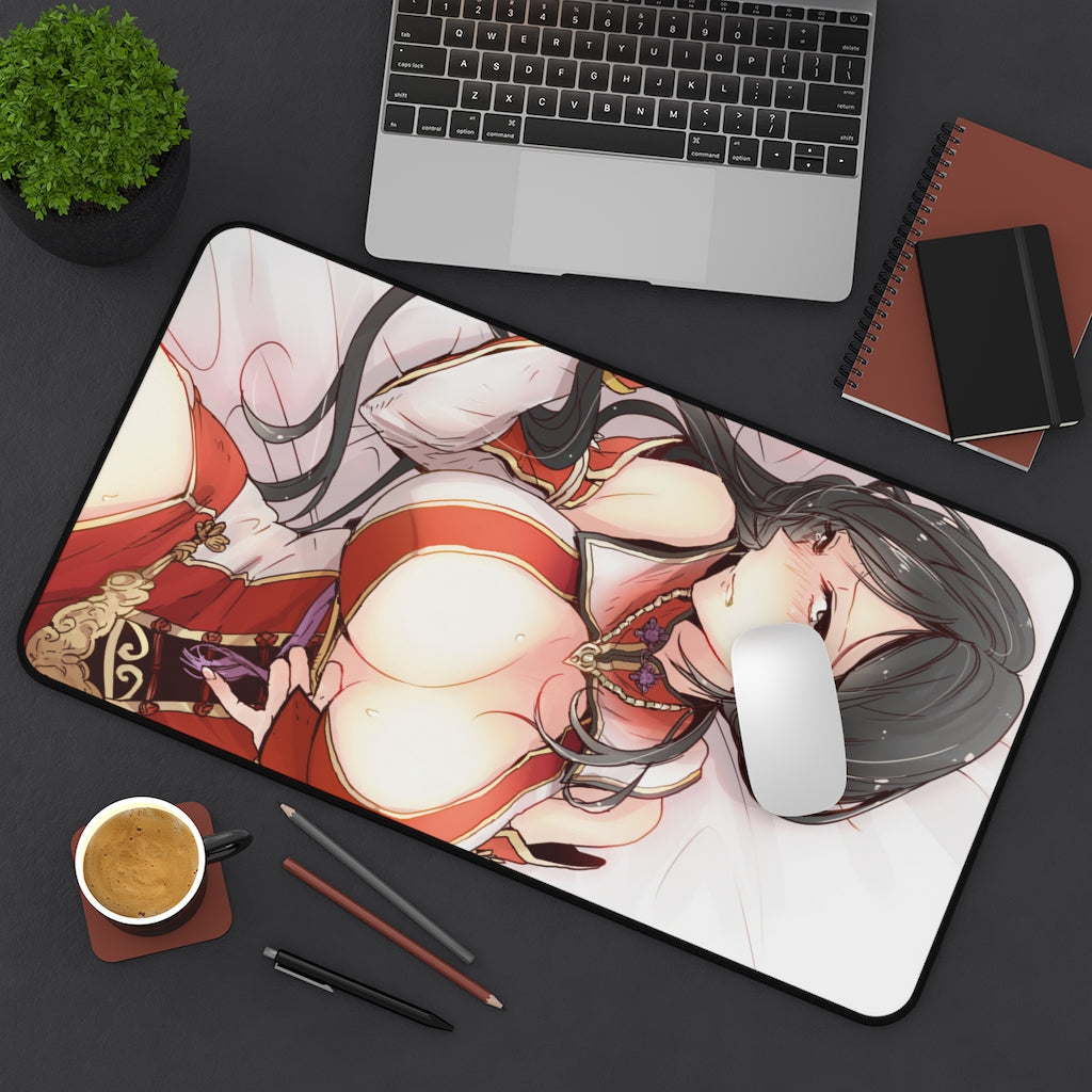 Dynasty Warriors Lian Shi Waifu Desk Mat - Non Slip Gaming Musou Mousepad