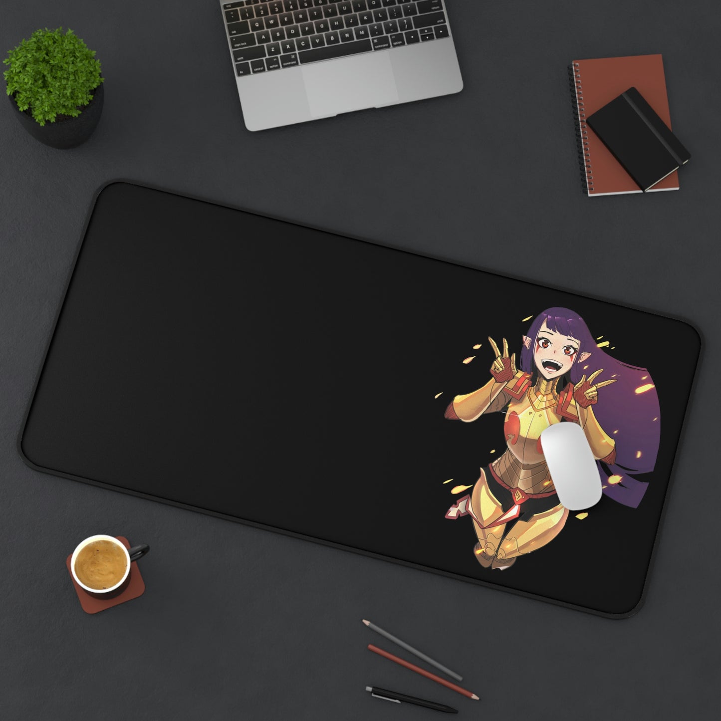 Solo Leveling Kawaii Esil Radiru Gaming Mousepad - XXL Anime Desk Mat - Manhwa Desk Pad