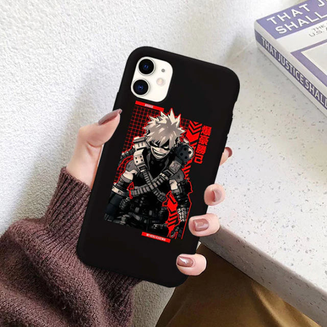 My Hero Academia Phone Case for IPhone 12 Mini 11 Pro 7 8 6 6S Plus - Boku No Hero Academia Silicone Cover