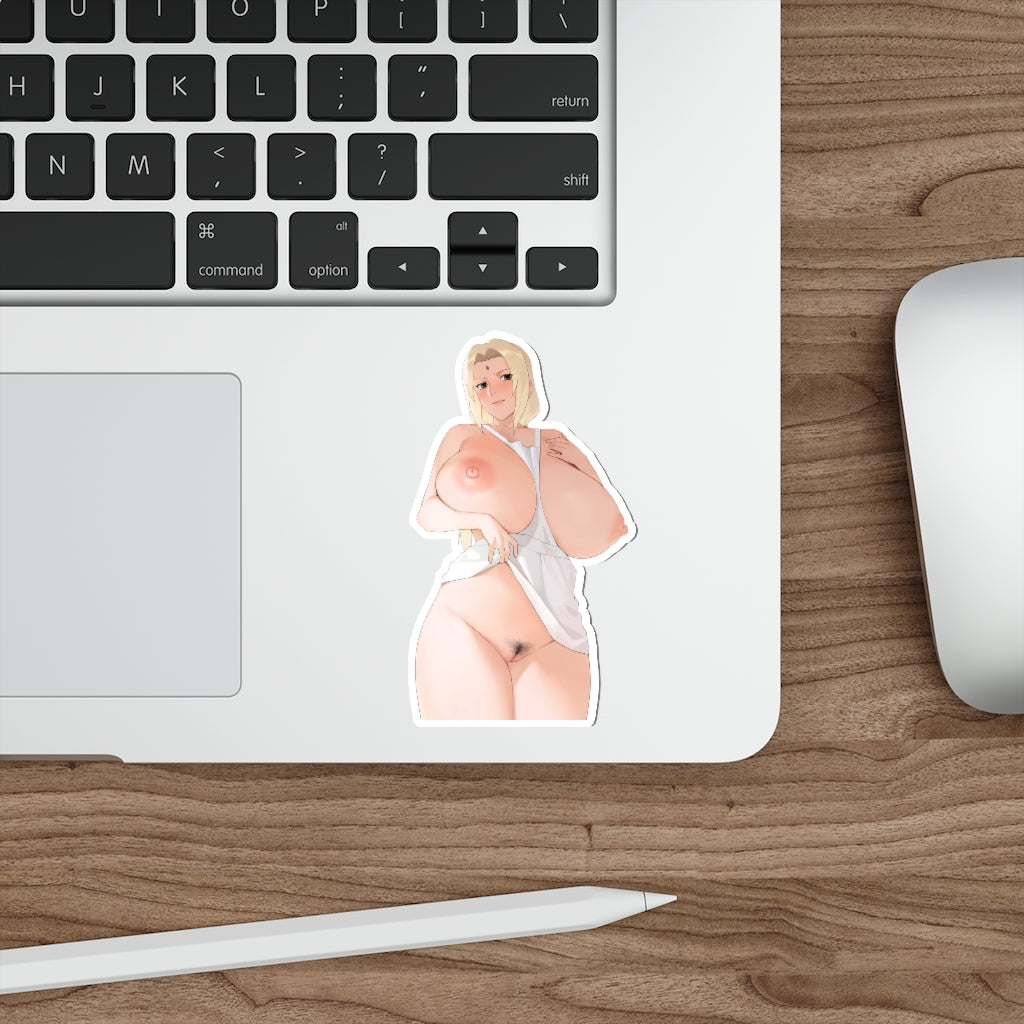 Tsunade Naruto Hentai Huge Boobs Waterproof Sticker - Ecchi Vinyl Decal