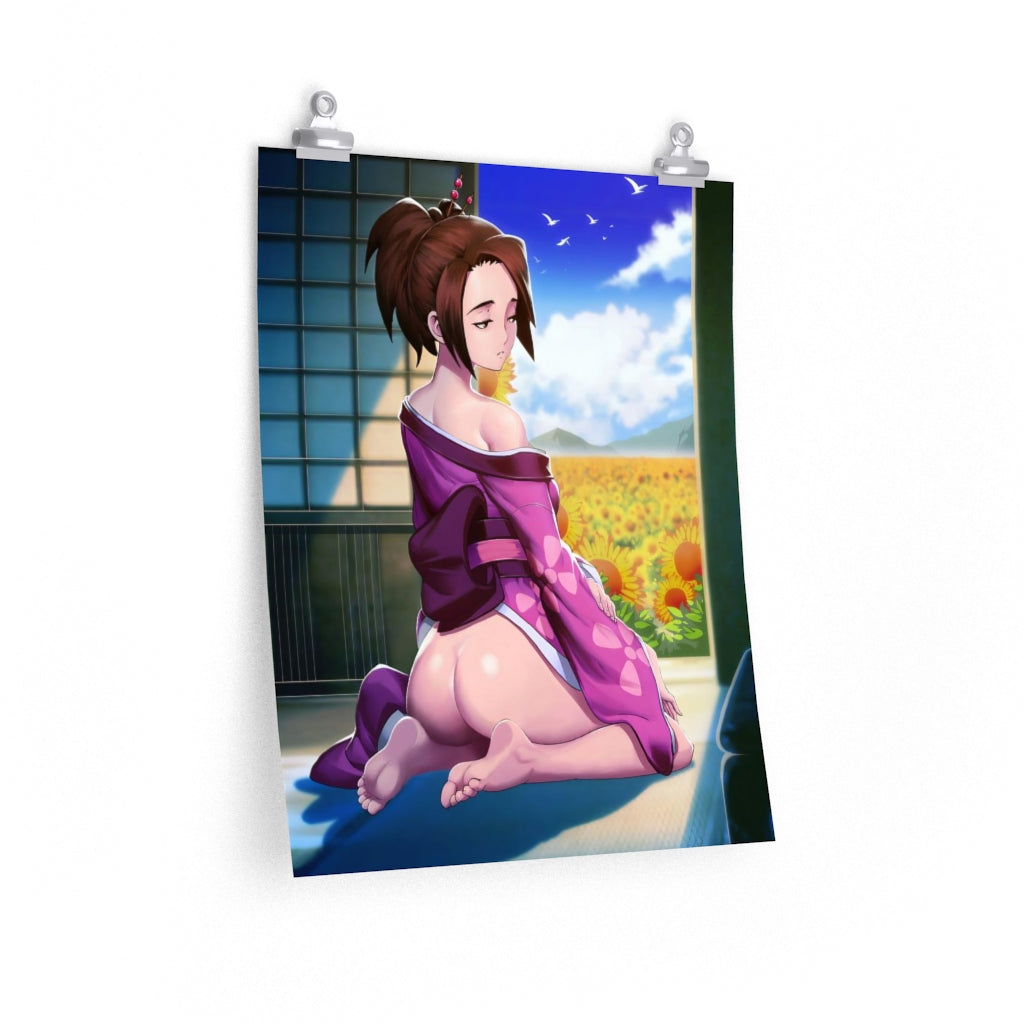 Nude Butt Fuu Samurai Champloo Ecchi Poster - Lewd Premium Matte Vertical Poster - Adult Wall Art