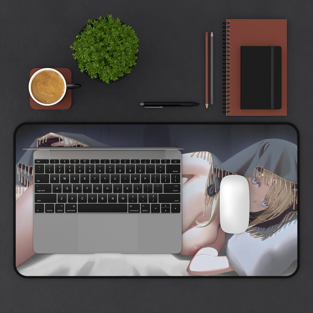 Fia the Naked Deathbed Companion Elden Ring Desk Mat - Non Slip Mousepad