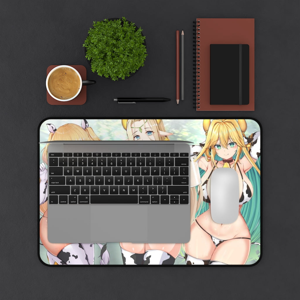 Last Origin Sexy Mousepad - Hot Cow Girl Waifus Desk Mat - Ecchi Adult Playmat