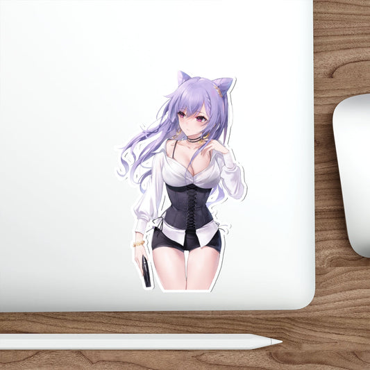 Genshin Impact Keqing Waterproof Sticker - Ecchi Vinyl Decal